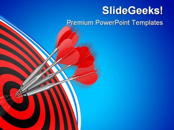 Darts Business PowerPoint Templates And PowerPoint Backgrounds 0811