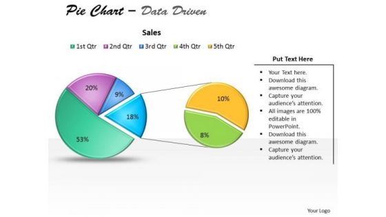 Data Analysis Excel Driven Pie Chart For Business Stratregy PowerPoint Slides Templates