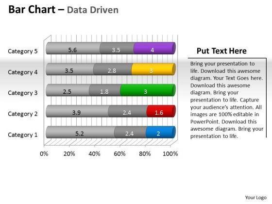 Data Analysis Programs 3d Bar Chart To Put Information PowerPoint Templates