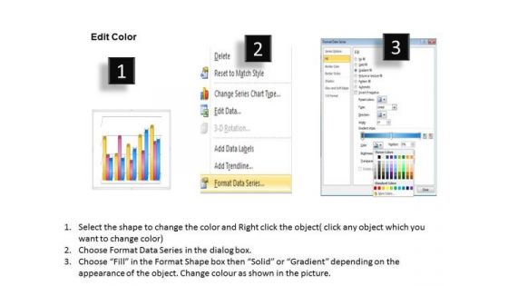 Data Analysis Techniques 3d Grouped Bar Chart PowerPoint Templates