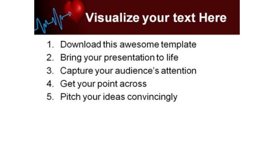 Deadline Heartbeat Medical PowerPoint Themes And PowerPoint Slides 0511