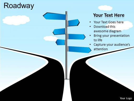 Decision Roadway PowerPoint Slides And Ppt Diagram Templates