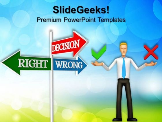 Decision Signpost Business PowerPoint Templates And PowerPoint Themes 0512