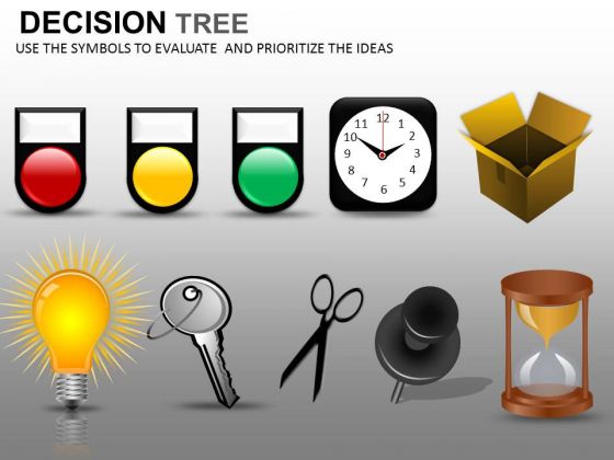 Decision Tree Nodes Icons PowerPoint Slides