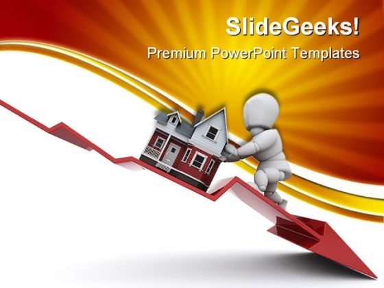 Declining Property Real Estate PowerPoint Themes And PowerPoint Slides 0511