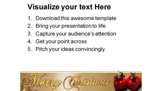Decoration Of Christmas Festival PowerPoint Templates And PowerPoint Backgrounds 0311