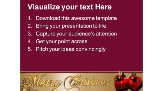Decoration Of Christmas Festival PowerPoint Templates And PowerPoint Backgrounds 0311
