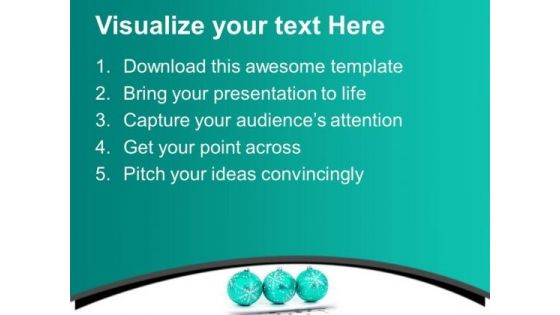 Decorative Balls For Christmas Celebration PowerPoint Templates Ppt Backgrounds For Slides 0513