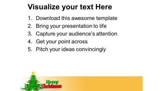 Decorative Christmas Tree Festival PowerPoint Templates Ppt Backgrounds For Slides 1112