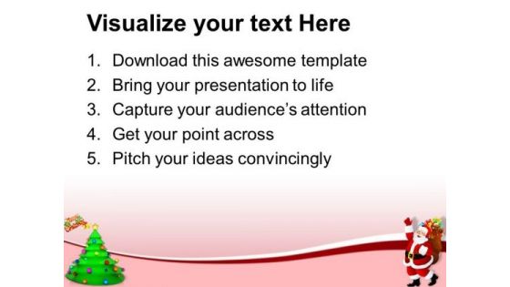 Decorative Christmas Tree Festival PowerPoint Templates Ppt Backgrounds For Slides 1212
