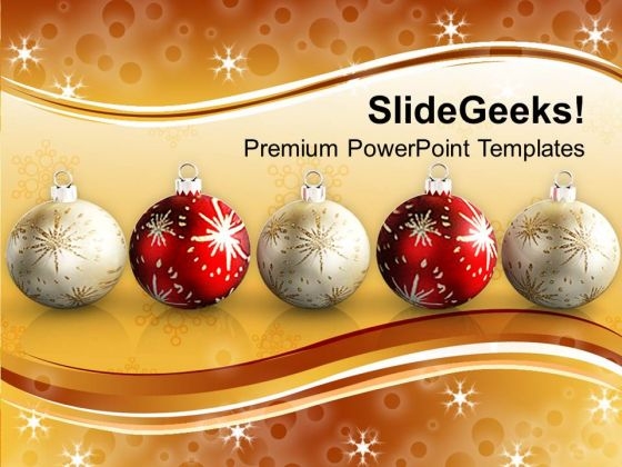 Decorative Filigree Christmas Holidays PowerPoint Templates Ppt Backgrounds For Slides 1112
