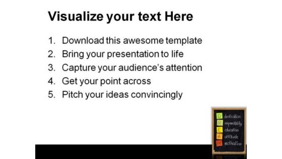 Dedication Responsibility Business PowerPoint Templates And PowerPoint Backgrounds 0811