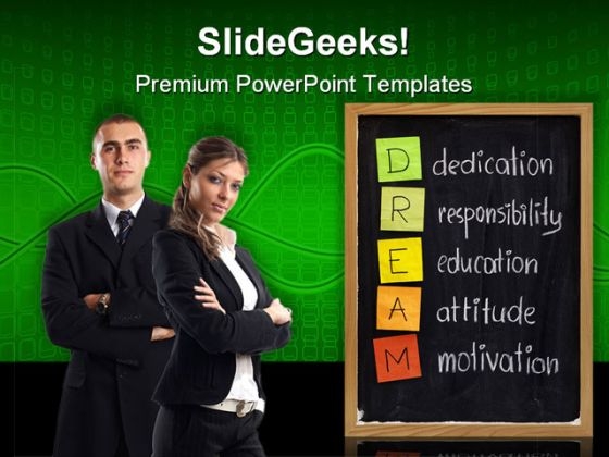 Dedication Responsibility Business PowerPoint Templates And PowerPoint Backgrounds 0811