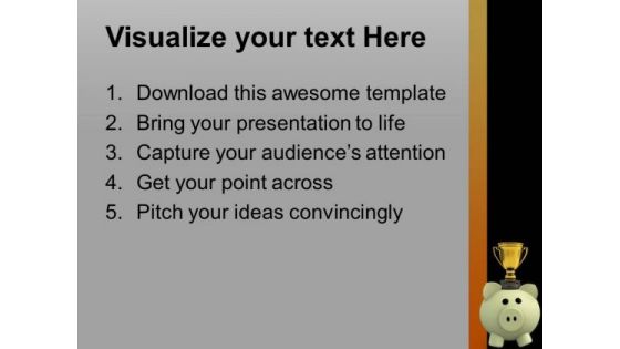 Dedication Towards Success Money PowerPoint Templates Ppt Backgrounds For Slides 0413