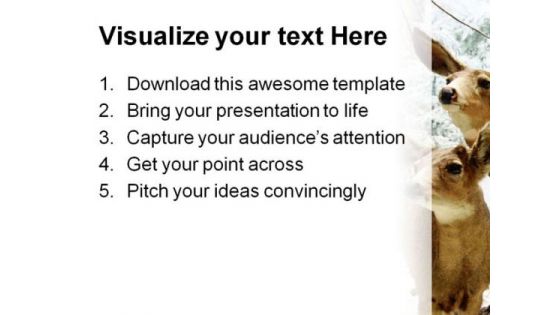 Deer Animals PowerPoint Themes And PowerPoint Slides 0211