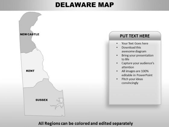 Delaware PowerPoint Maps