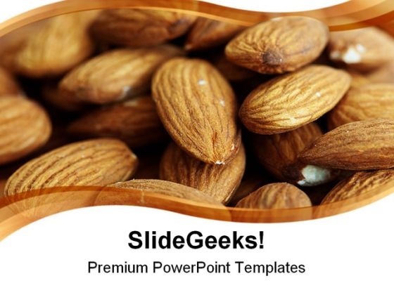 Delicious Almonds Food PowerPoint Themes And PowerPoint Slides 0311