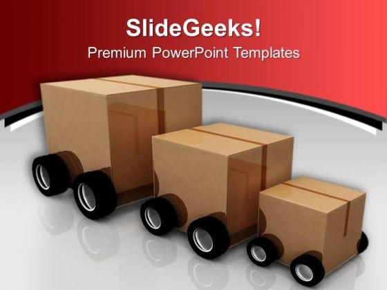 Deliver The Parcel Transportation PowerPoint Templates Ppt Backgrounds For Slides 0513