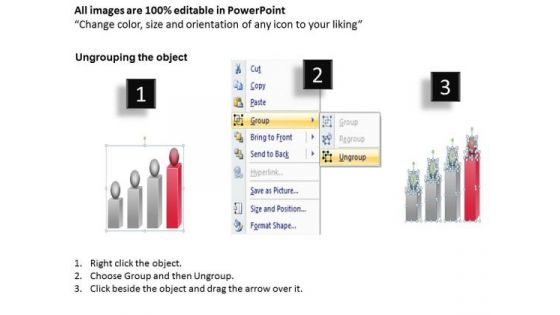 Demonstration Of Angled Process Bar Chart Ppt Business Plan PowerPoint Slide