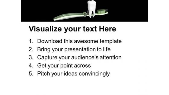 Dental Collage With Tooth Brush PowerPoint Templates Ppt Backgrounds For Slides 0213
