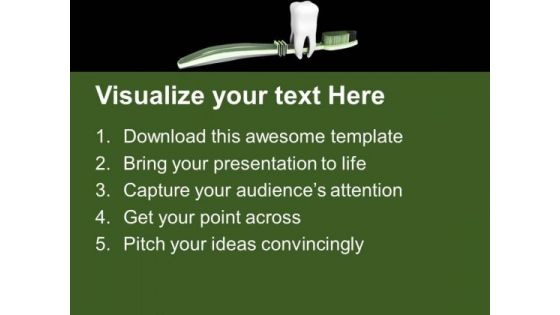 Dental Collage With Tooth Brush PowerPoint Templates Ppt Backgrounds For Slides 0213