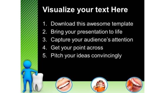 Dentist Keeps The Care Of Smile PowerPoint Templates Ppt Backgrounds For Slides 0713