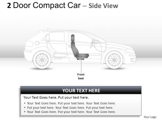 Design 2 Door Blue Car Side PowerPoint Slides And Ppt Diagram Templates