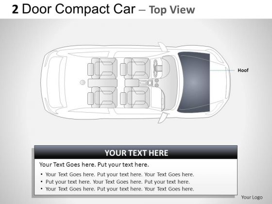 Design 2 Door Gray Car Top PowerPoint Slides And Ppt Diagram Templates