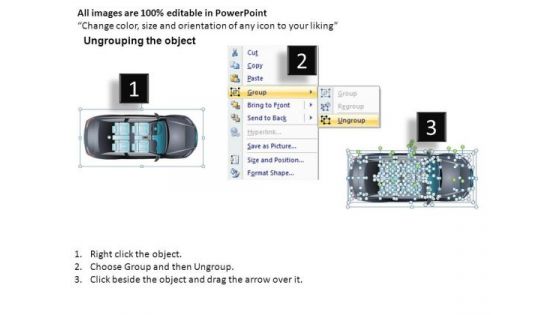 Design 2 Door Gray Car Top PowerPoint Slides And Ppt Diagram Templates