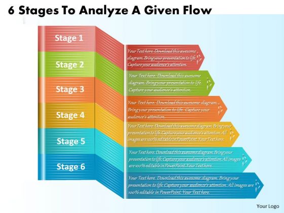 Develop Business Strategy 6 Stages To Analyze Given Flow Marketing Plan Ppt Slide