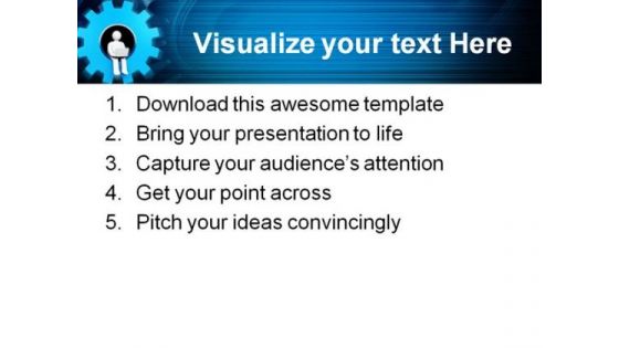 Development Gears Metaphor PowerPoint Backgrounds And Templates 0111