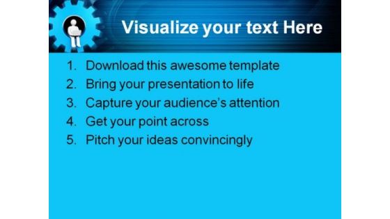 Development Gears Metaphor PowerPoint Backgrounds And Templates 0111