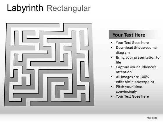 Development Labyrinth Rectangular PowerPoint Slides And Ppt Diagram Templates