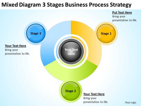 Diagram 3 Stages Business Strategy Planning Ppt How To Do PowerPoint Templates