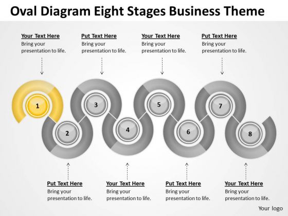 Diagram Eight Stages Business Theme Ppt How To Write Plan For Free PowerPoint Slides