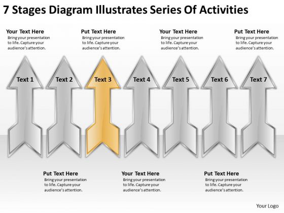 Diagram Illustrates Series Of Activities Business Plans For Start Ups PowerPoint Templates