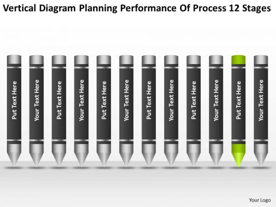 Diagram Planning Performance Of Process 12 Stages Ppt Business Strategy PowerPoint Templates