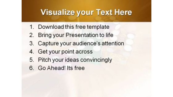 Colorful Dice PowerPoint Template