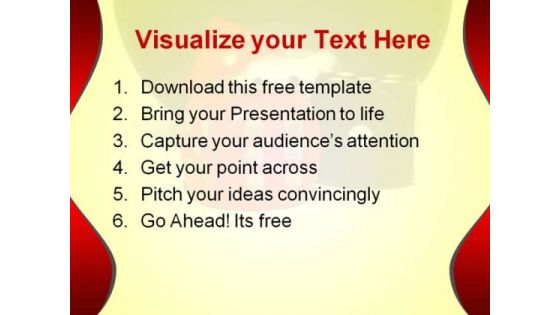 Red & Black Dice PowerPoint Template