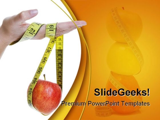 Diet Food Health PowerPoint Template 0910