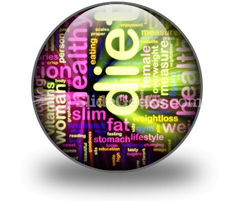 Diet Word PowerPoint Icon C