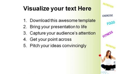 Dieting Food Health PowerPoint Template 0910
