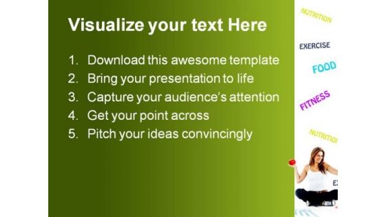Dieting Food Health PowerPoint Template 0910