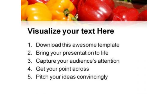 Different Capsicums Food PowerPoint Templates And PowerPoint Backgrounds 0311