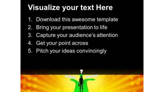 Different Path To Failure Success Business PowerPoint Templates Ppt Background For Slides 1112