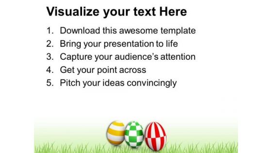 Different Pattern Easter Eggs With Theme PowerPoint Templates Ppt Backgrounds For Slides 0313