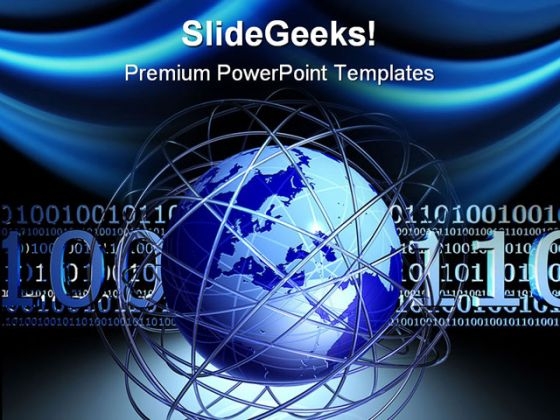 Digital Chaos Around Globe Global PowerPoint Themes And PowerPoint Slides 0611