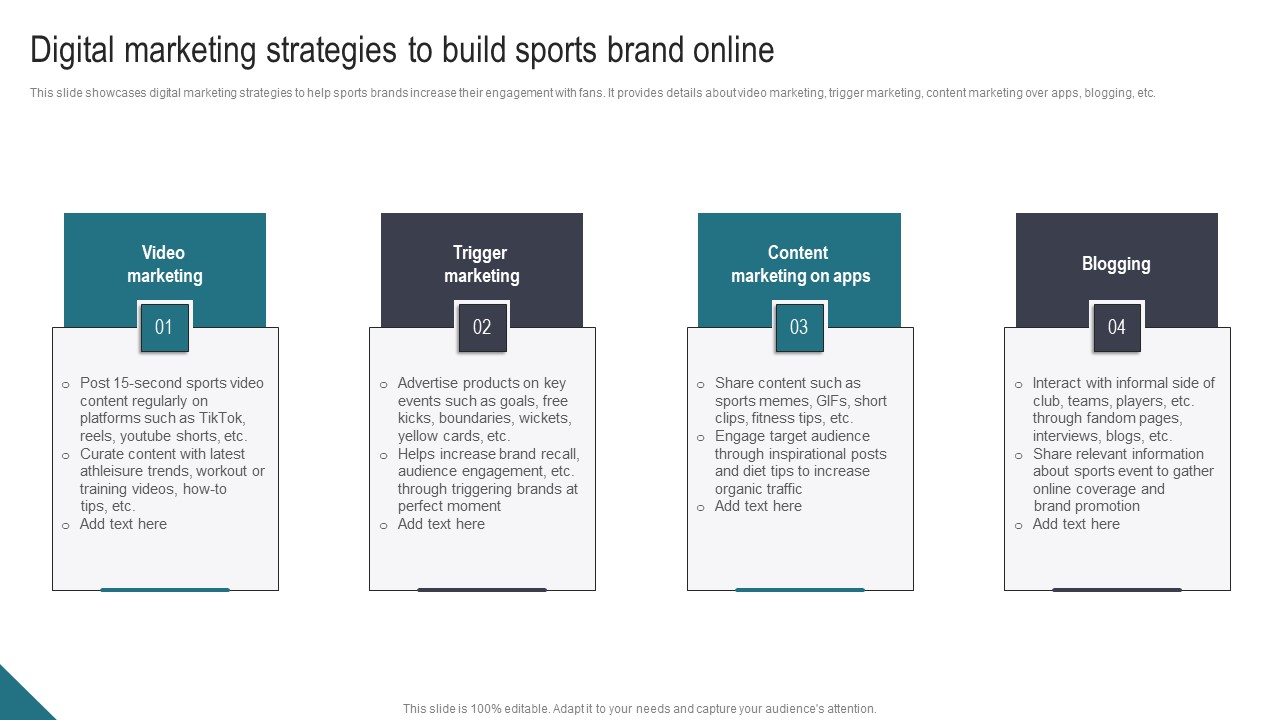 Digital Marketing Strategies To Build Sports Athletic Activities Advertising Program Diagrams Pdf