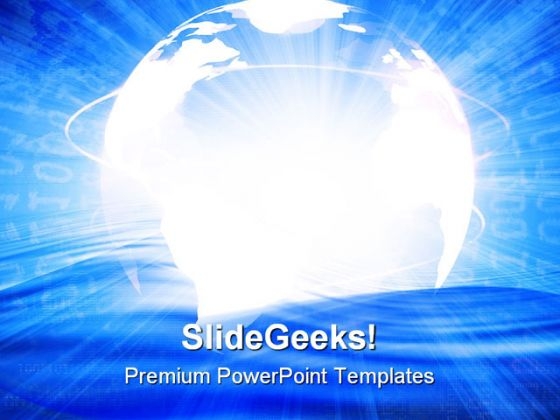 Digital World Global PowerPoint Themes And PowerPoint Slides 0511