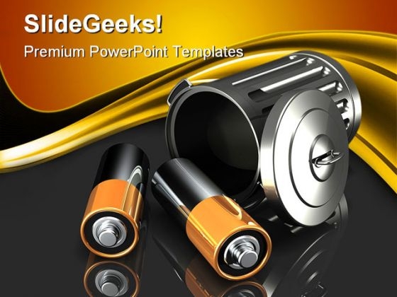 Discarding Batteries Technology PowerPoint Themes And PowerPoint Slides 0211